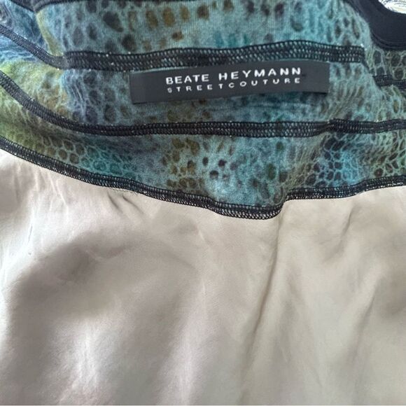 BEATE HEYMANN STREETCOUTURE Silk Viscose Blend Multicolour Midi Skirt - Picture 7 of 13